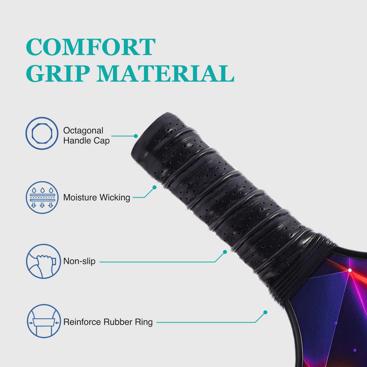 Carbon Fiber Pickleball Paddle Set – USAPA Approved for Speed & Agility | Lightweight Paddle Set with 4 Balls & Carry Bag for Fast Play
