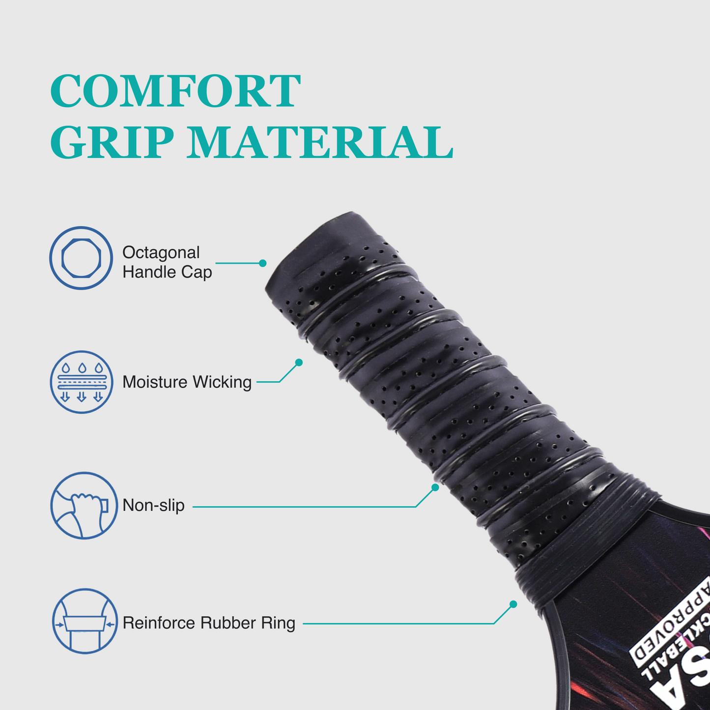 Pro Carbon Fiber Pickleball Paddle Set – USAPA Approved T300 Surface for Advanced Players | Lightweight, Spin-Friendly Paddles with Balls & Bag